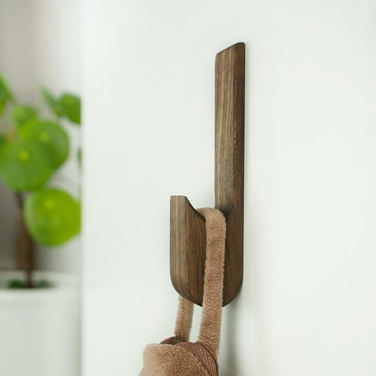 wieszaki Samoprzylepny wieszak haczyk z orzecha amerykańskiego