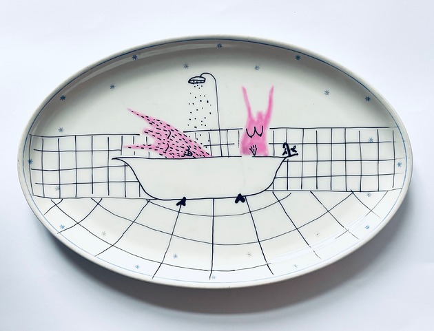 Ozdoby na ścianę Golasi w kąpieli