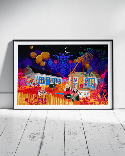 plakaty Plakat Malowana chata