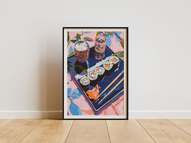 plakaty Plakat - Pyszne sushi