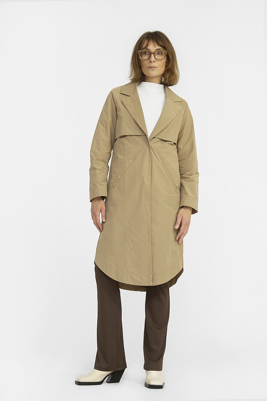 płaszcze damskie Parka trencz Judyta beżowa