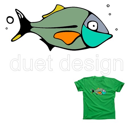 T-shirt 011STL duet design Duet design