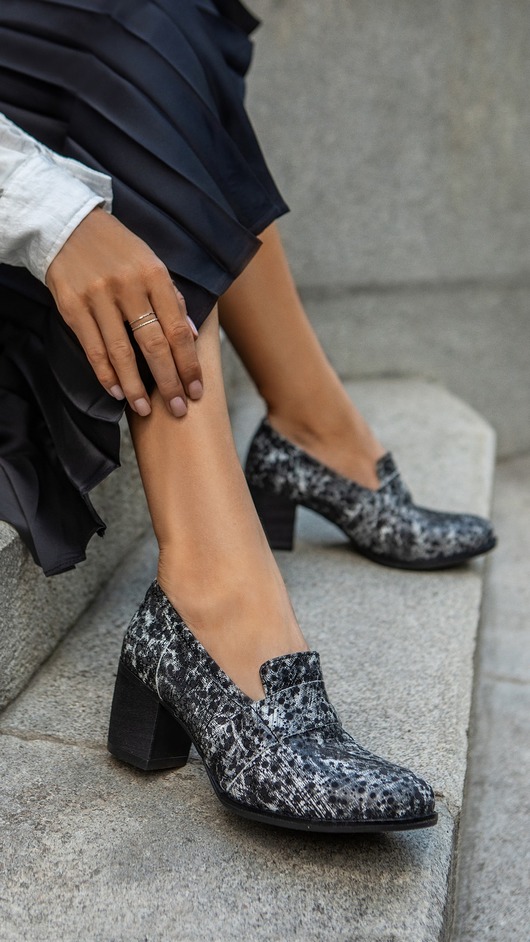 botki damskie SKÓRZANE PÓŁBUTY ZAPATO 250 BIAŁY
