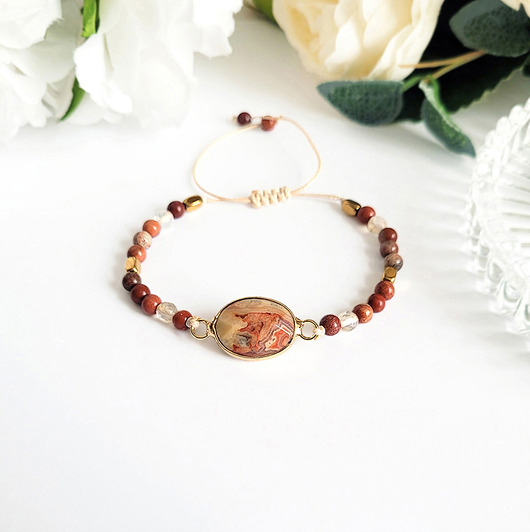 bransoletki z kamieni naturalnych Miłość i bogactwo- Agat i Cytryn