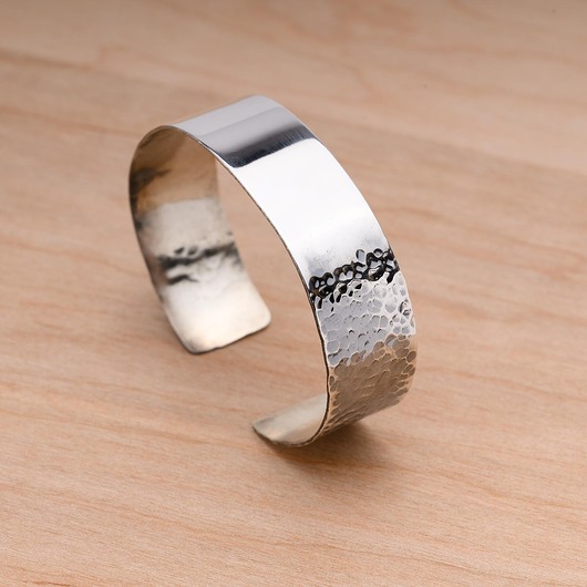 bransoletki srebrne Bransoletka srebrna, doginana typu cuff (mankietowa)