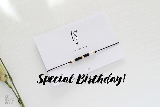 bransoletki złote 18 w alfabecie Morse'a - bransoletka na urodziny