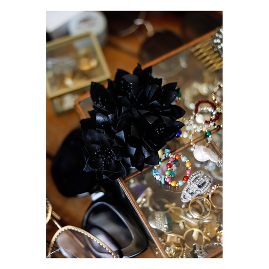 broszki Skórzana broszka kwiaty