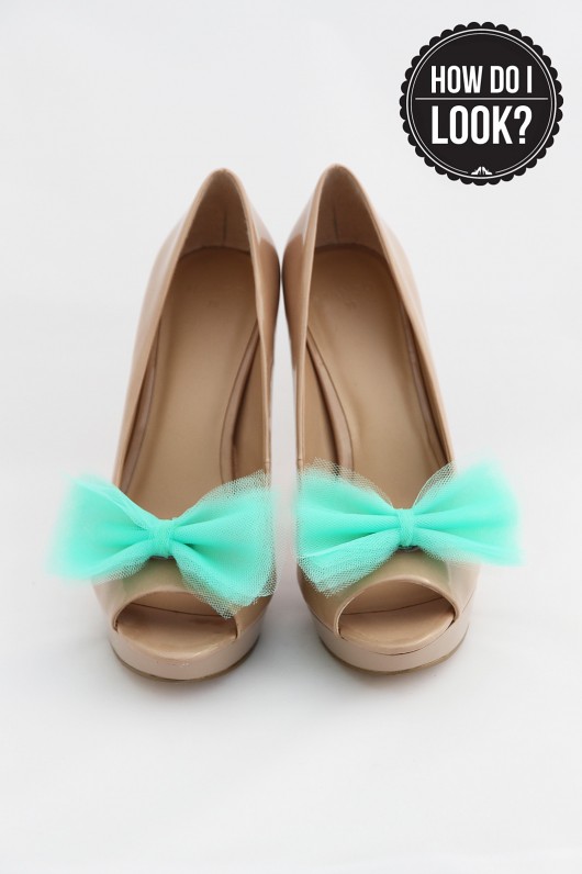 Ballerina's Bow - Mint - klipsy do butów HowDoILook