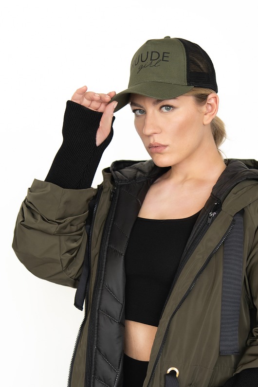 czapki damskie Czapka Trucker RUUDEgirl  Khaki