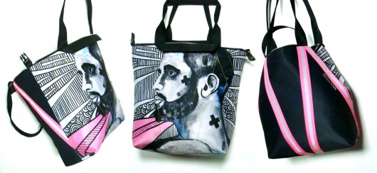 530 art MIMA bag SHORT & Marcin Painta print MIMAbags