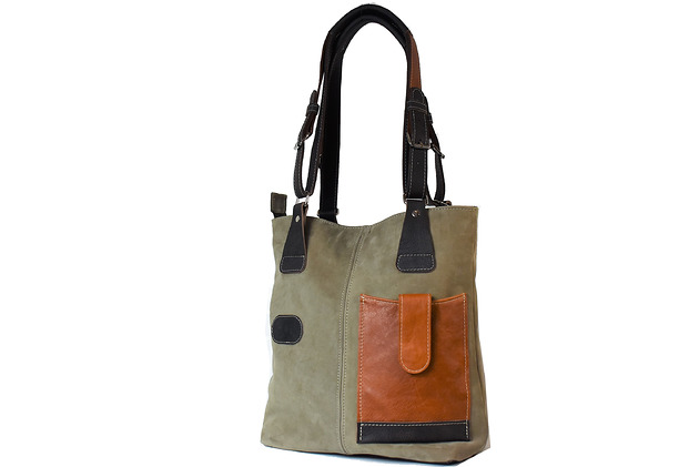 Schopper bag z naszytą kieszenią Promocja ! pracownia69