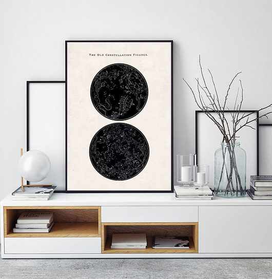 grafiki i ilustracje Konstelacje | 50x70 cm