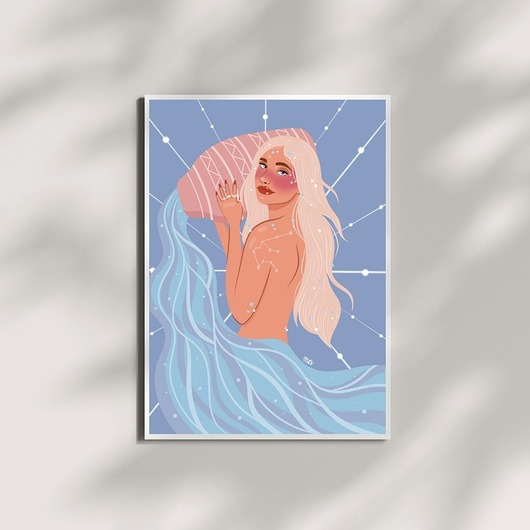 grafiki i ilustracje Plakat Aquarius