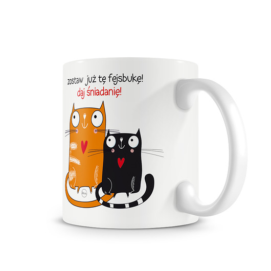 kubek. zostaw już tę fejsbukę... Love Life and Forest