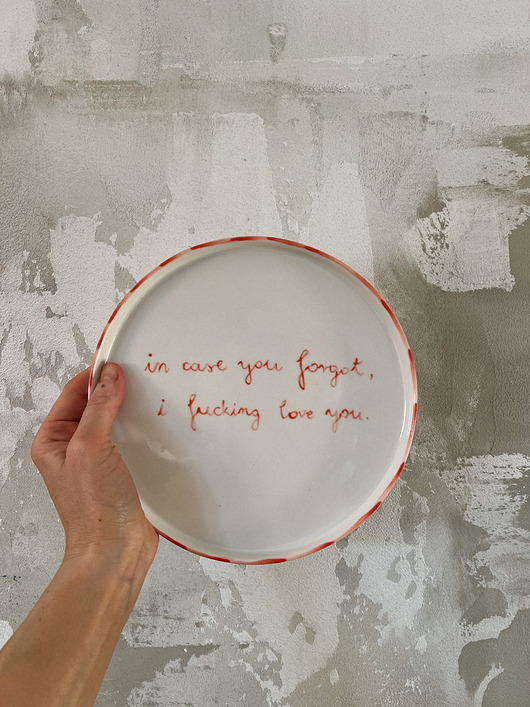 patery i talerze Talerz In case you forgot I fucking love you / 21 cm