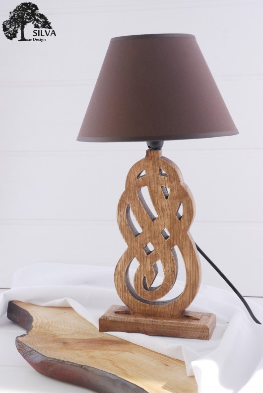 Oak Lamp / Dębowa Lampa Stojąca Silva Drewniane Dekoracje