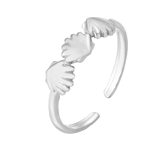 pierścionki srebrne Srebrny pierścionek z muszelkami