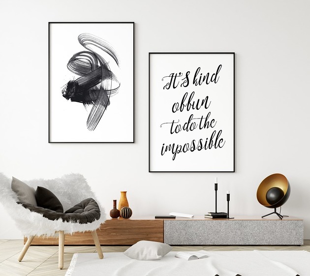 Zestaw plakatów in black HOG STUDIO