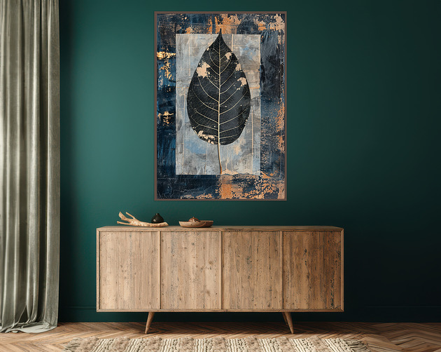 plakaty Abstrakcyjne liście - Plakat, druk - Chiński Orient, Harmonia Zen #76