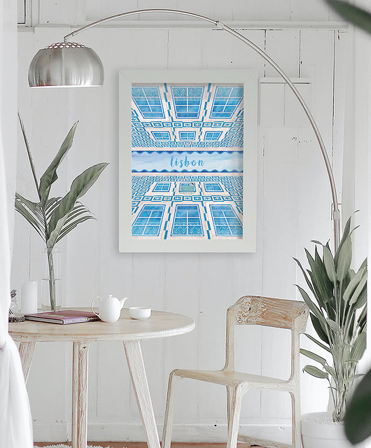 plakaty Lizbona azulejos - plakat 50x70 cm
