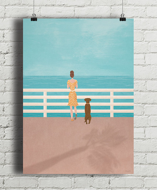 plakaty Plakat - Morska promenada