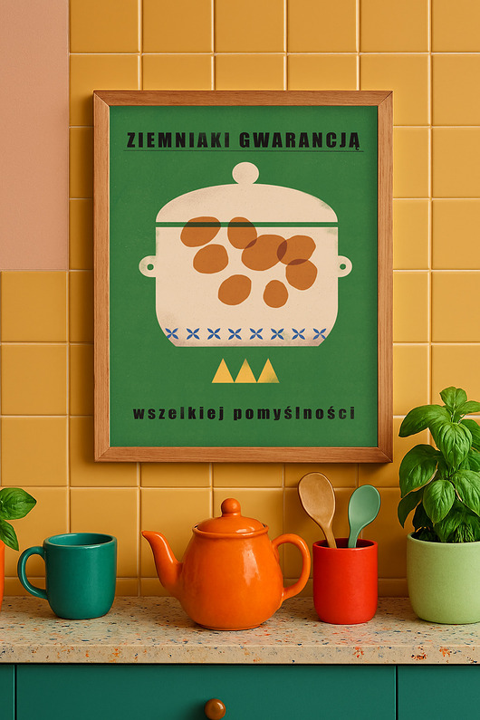 plakaty Plakat Ziemniaki gwarancją wszelkiej pomyślności