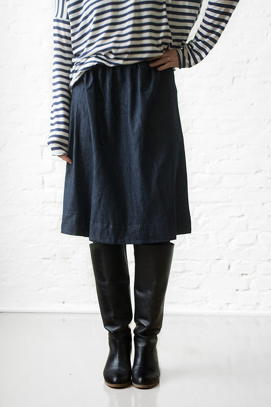Spódnica denim over patkas