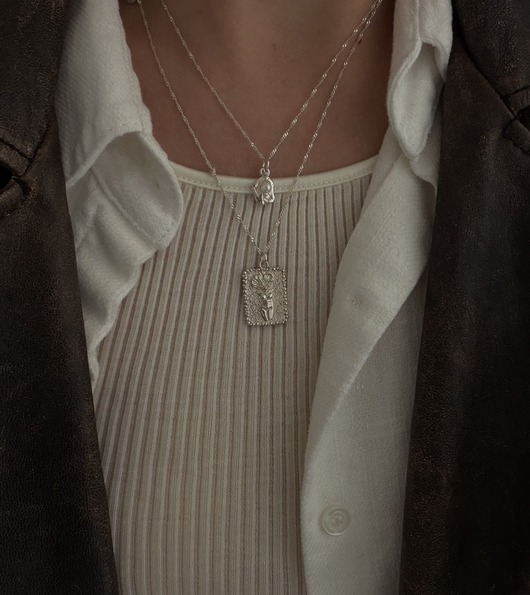 srebrne naszyjniki Naszyjnik Ciałko