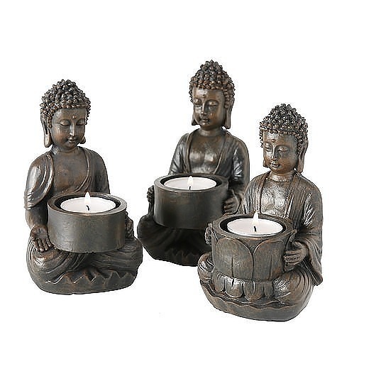 Świecznik 3 szt. Komplet Budda MIA home