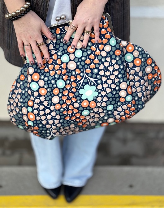 torby XXL Torebka big blue flowers