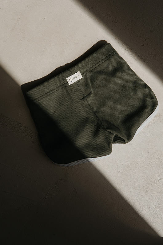 shorty dla chłopców Krótkie spodenki Retro zielone