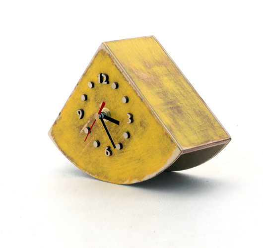 zegar bujaczek   Clock Wood Studio