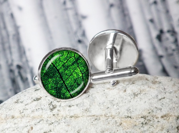 spinki do mankietów SPINKI "AMAZONIA"- unikatowe spinki do koszuli