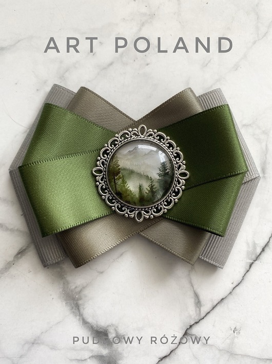 broszki Kolekcja ART Poland Brosza z grafiką Polskie Góry