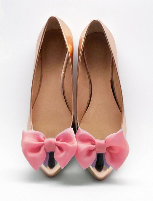 Sweet Pink Bow - klipsy do butów Coquet Coquet
