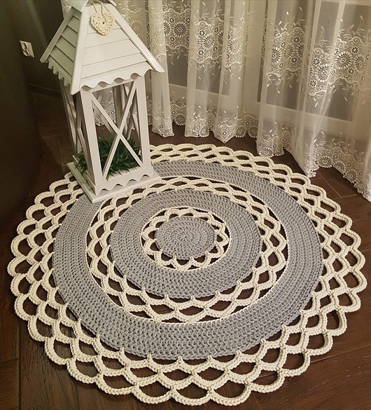 dywany Dywan szydełkowy ze sznurka 140cm