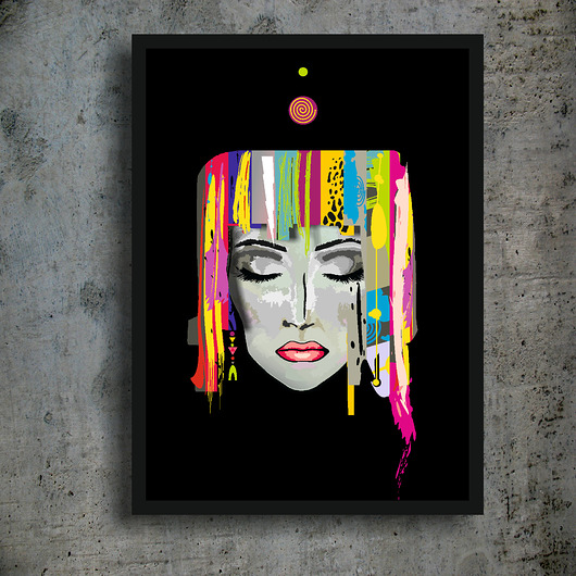 PODRÓŻNICZKA WŁOSY 50x70cm Be ART