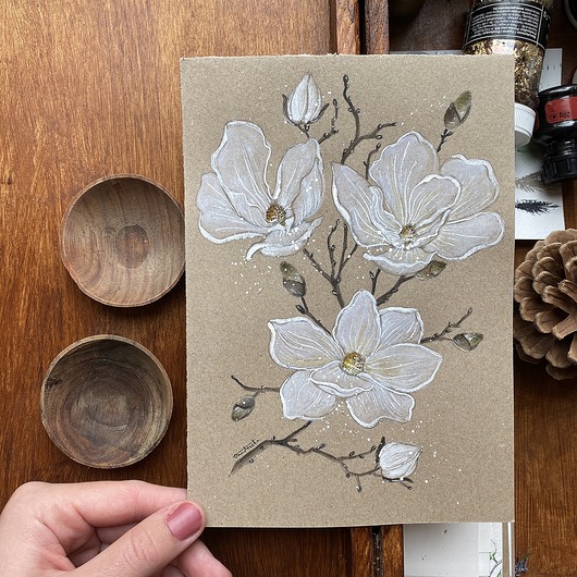 grafiki i ilustracje Magnolie