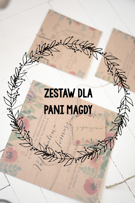 Zestaw RUSTIC FLORAL 2 dla Pani Magdy! Papel