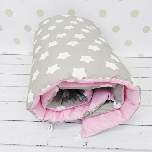 Mata do zabawy Szaro Różowa Enitka Sweet Baby Room
