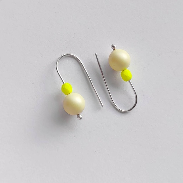 kolczyki z kamieniami Kolczyki OKRĄG