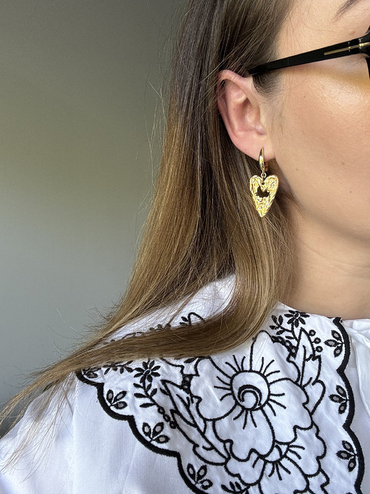 kolczyki pozłacane Kolczyki pozłacane Serce