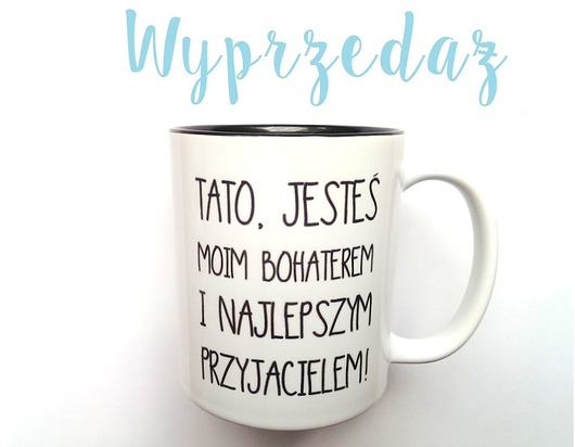 KUBEK TATO  JESTEŚ... z CZARNYM WNĘTRZEM FarrowDesign