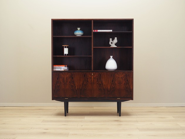 regały i półki Regał palisandrowy, duński design, lata 70, produkcja: Omann Jun