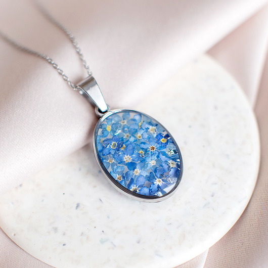 wisiory Wisiorek z niezapominajkami