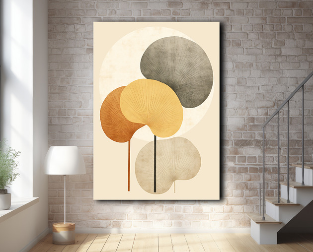 plakaty Tropikalne liście - Plakat - Loft, Minimalizm