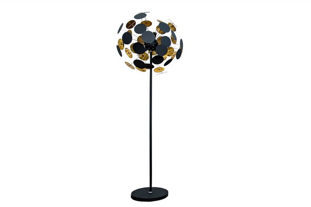 lampy podłogowe Lampa stojąca Impact Black Gold 170cm