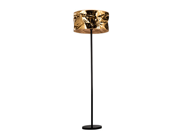 lampy podłogowe Lampa podłogowa kolor różowe złoto
