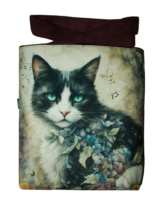 torby na ramię Czarno biały Kot