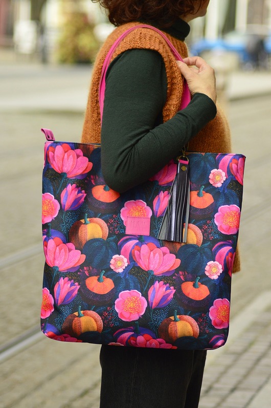 torby na ramię Shopper Kwiaty